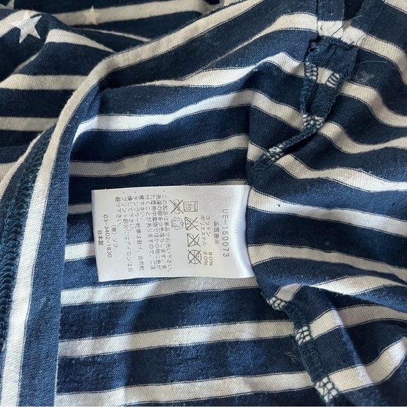 UNIFORM EXPERIMENT x FRAGMENT sz 2 M Long Sleeve Striped Blue Boatneck T… - Picture 10 of 10